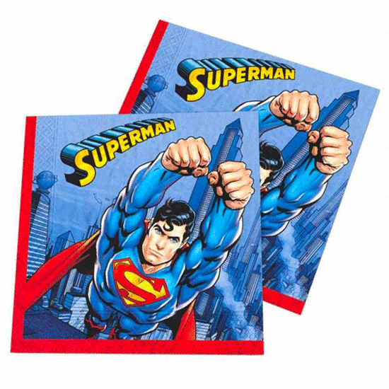 Superman Temalı Peçete 16 Adet