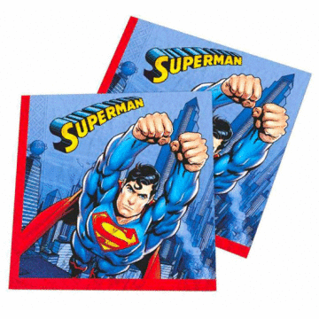Superman Temalı Peçete 16 Adet