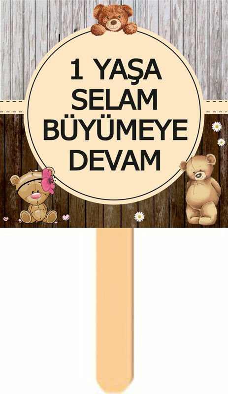Ayıcık 2 Temalı Kişiye Özel Konuşma Balonu 10