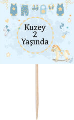 Atlı Karınca Doğum Günü Kürdan Süs 6 Adet