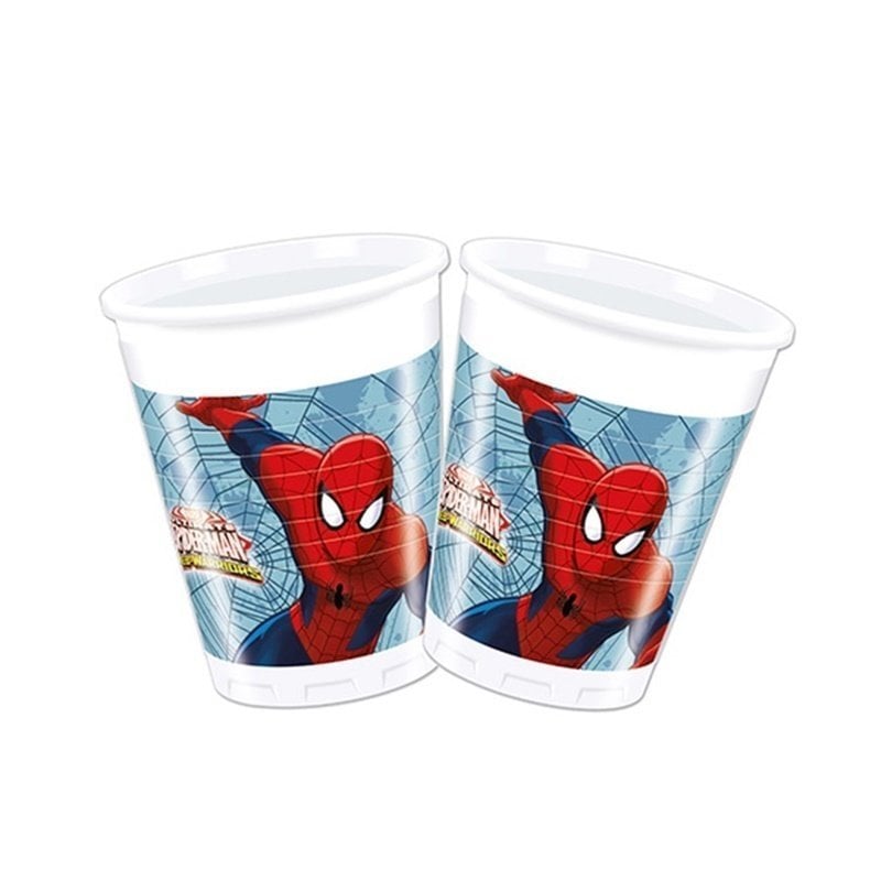 Spiderman Temalı Bardak 8 Adet