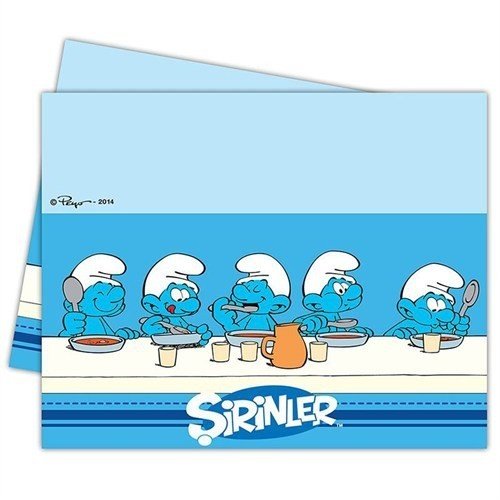 Şirinler Temalı Masa Örtüsü