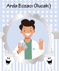 Diş Buğdayı Erkek Meslek Kartları 8  Adet