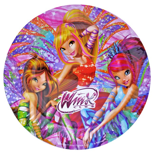 Winx Temalı Tabak 8 Adet