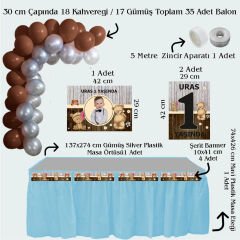 Ayıcık Temalı Doğum Günü Seti 10 Kişilik