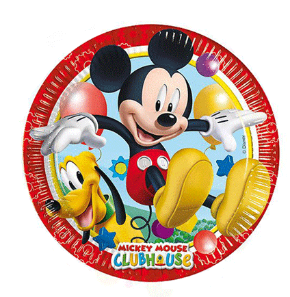 Mickey Mouse Temalı Tabak 8 Adet