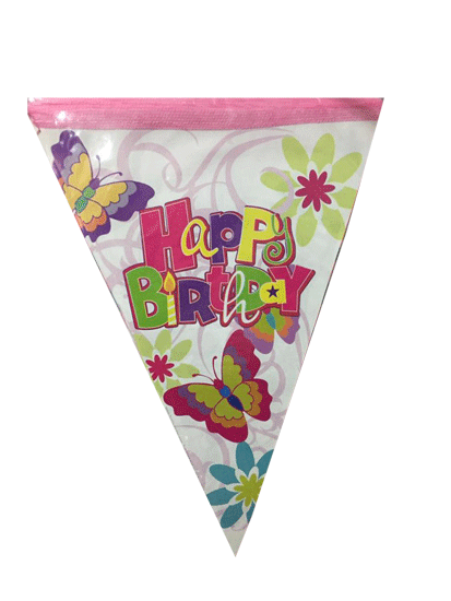 Happy Birthday Temalı Bayrak
