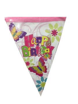 Happy Birthday Temalı Bayrak