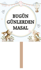 Tavşan Doğum Günü El Pankartı 1