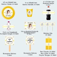Papatya 2 Temalı Doğum Günü Seti 10 Kişilik