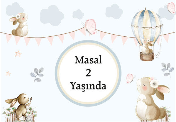 Tavşan Doğum Günü Afiş