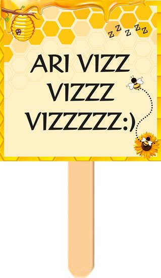 Arı Temalı Konuşma Balonu 4