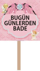 Melek Doğum Günü El Pankartı 1