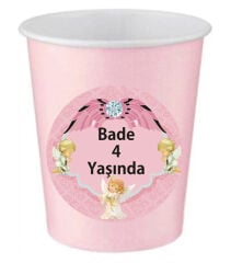 Melek Doğum Günü Bardak 8 Adet