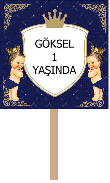 Prens Doğum Günü El Pankartı 1