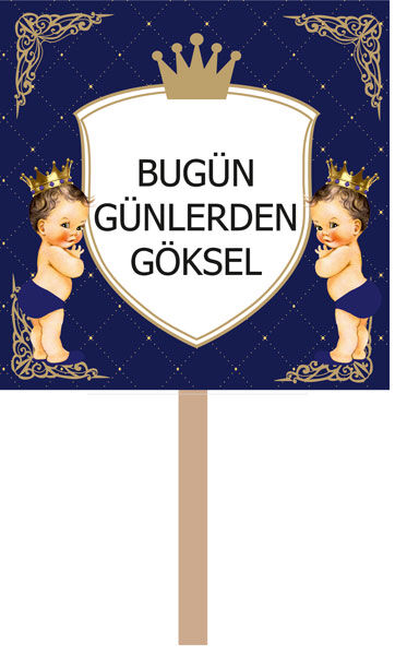 Prens Doğum Günü El Pankartı 2