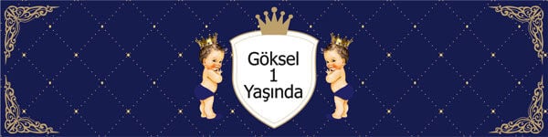 Prens Doğum Günü Peçete Sargısı 6 Adet