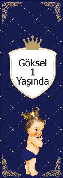Prens Doğum Günü Kitap Ayracı 6 Adet