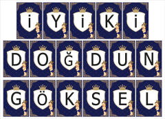 Prens İyiki Doğdun Asma Afiş